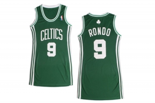 Vintage NBA Boston Celtics #9 Rondo Women Jersey 98835