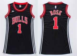 Vintage NBA Chicago Bulls #1 Rose Women Jersey 98837