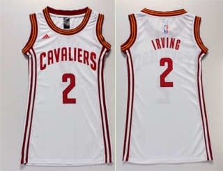 Vintage NBA Cleveland Cavaliers #2 Irving Women Jersey 98850