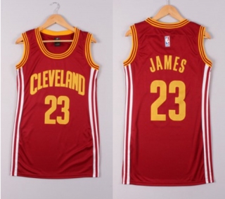 Vintage NBA Cleveland Cavaliers #23 James Women Jersey 98854