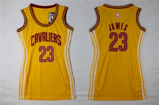 Vintage NBA Cleveland Cavaliers #23 James Women Jersey 98855