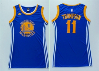 Vintage NBA Golden State Warriors #11 Thompson Women Jersey 98858