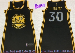 Vintage NBA Golden State Warriors #30 Curry SW Women Jersey 98861