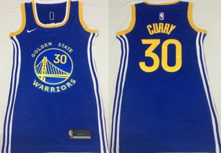 Vintage NBA Golden State Warriors #30 Curry SW Women Jersey 98862