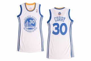 Vintage NBA Golden State Warriors #30 Curry Women Jersey 98864
