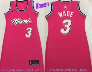Vintage NBA Miami Heat #3 Wade SW Women Jersey 98885