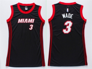 Vintage NBA Miami Heat #3 Wade Women Jersey 98886