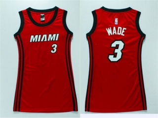 Vintage NBA Miami Heat #3 Wade Women Jersey 98887