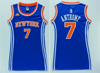 Vintage NBA New York Knicks #7 Anthony Women Jersey 98892