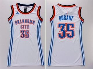 Vintage NBA Oklahoma City Thunder #35 Durant Women Jersey 98895