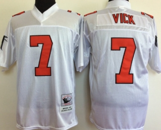 Vintage NFL Atlanta Falcons #7 VICK White Retro Jersey 98913