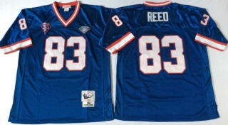 Vintage NFL Buffalo Bills Blue #83 Reed Retro Jersey 98917