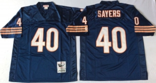 Vintage NFL Chicago Bears Blue #40 SAYERS Retro Jersey 98926