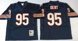 Vintage NFL Chicago Bears Blue #95 DENT Retro Jersey 98937