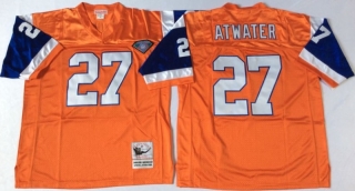Vintage NFL Denver Broncos Orange #27 ATWATER Retro Jersey 98988