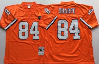 Vintage NFL Denver Broncos Orange #84 SHARPE Retro Jersey 98995