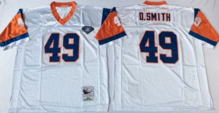 Vintage NFL Denver Broncos White #49 D-SMITH Retro Jersey 98998