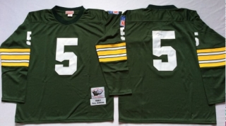 Vintage NFL Green Bay Packers Green #5 HORNUNG Retro Jersey 99010