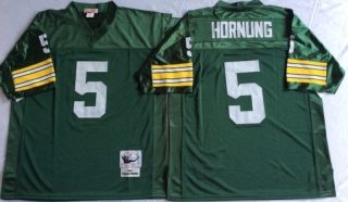 Vintage NFL Green Bay Packers Green #5 HORNUNG Retro Jersey 99011