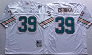Vintage NFL Miami Dolphins White #39 CSONKA Retro Jersey 99037