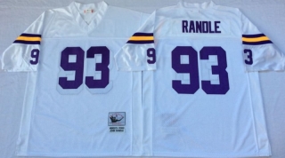 Vintage NFL Minnesota Vikings White #93 RANDLE Retro Jersey 99053