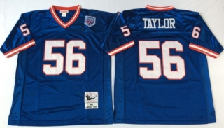 Vintage NFL New York Giants #56 Blue TAYLOR Retro Jersey 99065