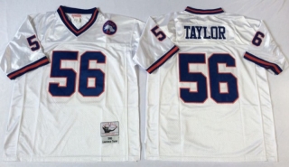 Vintage NFL New York Giants #56 White TAYLOR Retro Jersey 99066