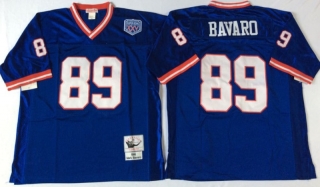 Vintage NFL New York Giants #89 Blue BAVARO Retro Jersey 99069