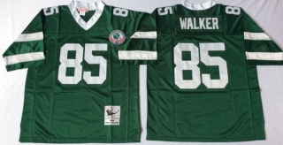 Vintage NFL New York Jets Green #85 WALKER Retro Jersey 99073