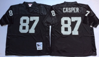 Vintage NFL Oakland Raiders Black #87 CASPER Retro Jersey 99091