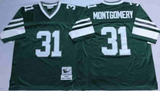 Vintage NFL Philadelphia Eagles Green #31 MONTGOMERY TUYA Retro Jersey 99123