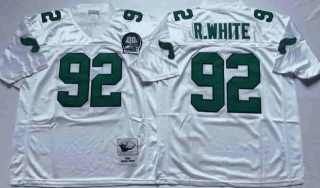 Vintage NFL Philadelphia Eagles White #92 R-WHITE TUYA Retro Jersey 99141