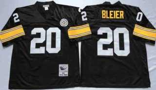 Vintage NFL Pittsburgh Steelers Black #20 BLEIER TUYA Retro Jersey 99145