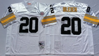 Vintage NFL Pittsburgh Steelers White #20 BLEIER Retro Jersey 99180