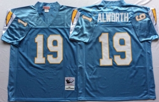 Vintage NFL San Diego Chargers Blue #19 ALWORTH Retro Jersey 99204