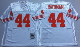 Vintage NFL San Francisco 49ers White #44 RATHMAN Retro Jersey 99237