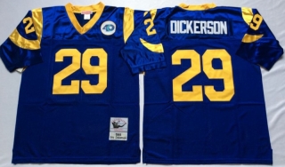 Vintage NFL San Louis Rams Blue #29 DICKERSON Retro Jersey 99248