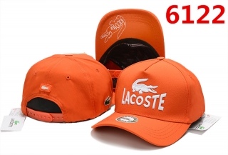Lacoste High Quality Pure Cotton Curved Snapback Hats 99341