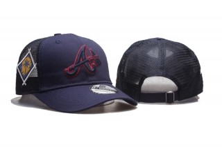 MLB Atlanta Braves 9TWENTY Curved Mesh Snapback Hats 99812