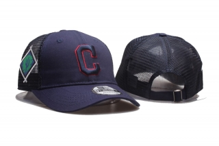 MLB Cleveland Indians 9TWENTY Curved Mesh Snapback Hats 99816