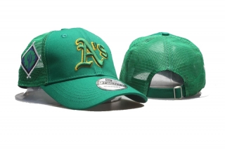 MLB Oakland Athletics 9TWENTY Curved Mesh Snapback Hats 99823