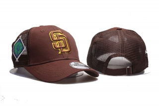 MLB San Diego Padres 9TWENTY Curved Mesh Snapback Hats 99826