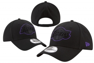 NBA Los Angeles Lakers Curved Snapback Hats 100001