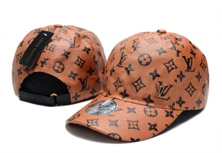LV High Quality Leather Curved Snapback Hats 100072