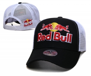 Red Bull High Quality Curved Mesh Snapback Hats 100101