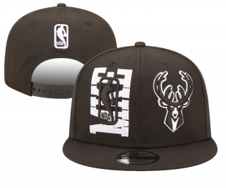 NBA Milwaukee Bucks Flat Snapback Hats 100981