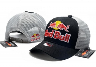 Red Bull High Quality Curved Mesh Snapback Hats 102124