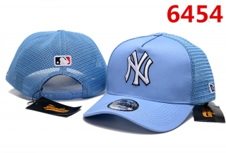 MLB New York Yankees Curved Mesh Snapback Hats 102196