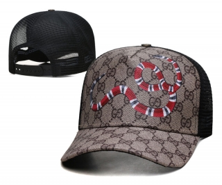 Gucci High Quality Curved Mesh Snapback Hats 102643