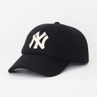 MLB New York Yankees Woolen Fabric Curved Snapback Hats 102846